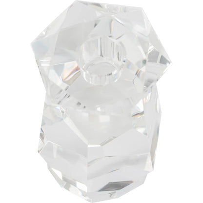 Faceted Candleholder by Cyan Design in clear. Made from crystal in a modern style.