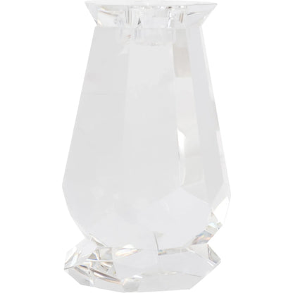 Faceted Candleholder by Cyan Design in clear. Made from crystal in a modern style.
