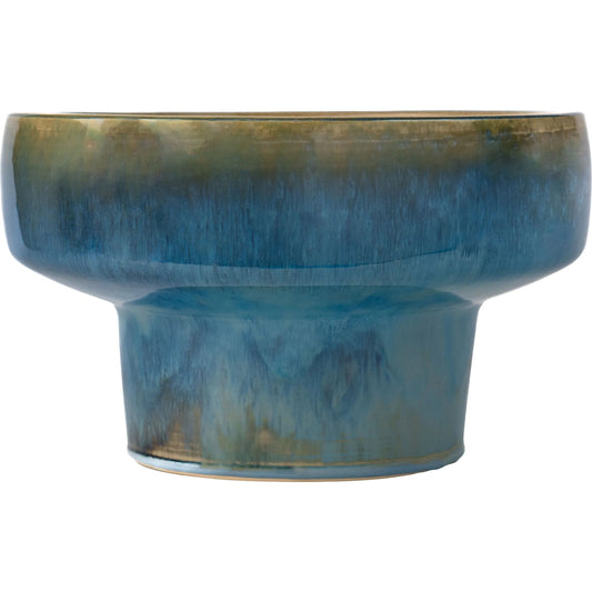 Elevated Bowl Shellish Blue - Tall by Cyan Design in shellish blue. Made from unique in a modern style.
