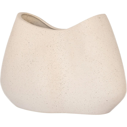 Organic Pinched Bowl by Cyan Design in grainy white. Made from unique in a modern style.