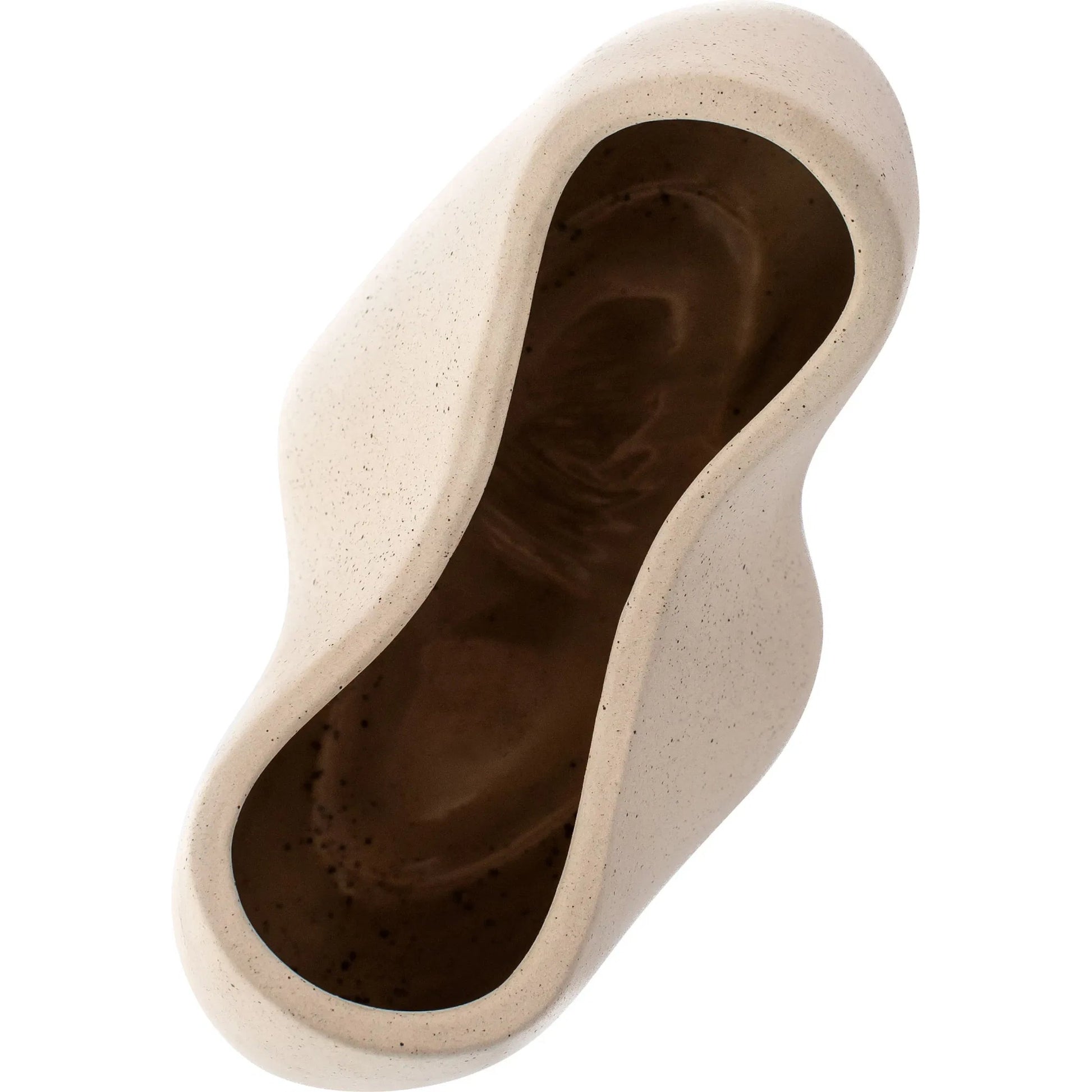 Organic Pinched Bowl by Cyan Design in grainy white. Made from unique in a modern style.