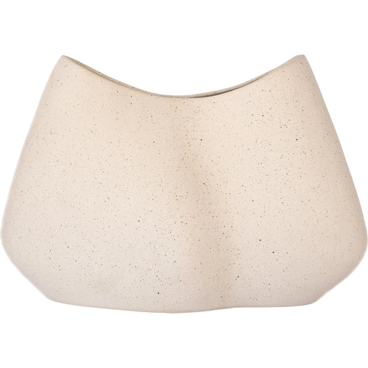 Organic Pinched Bowl by Cyan Design in grainy white. Made from unique in a modern style.