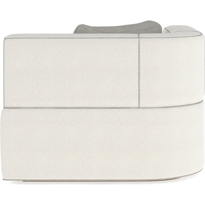 Marbella Chaise by Caracole in lucent bronze metallic paint. Made from unique in a transitional style.