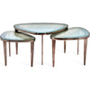Antique Nickel, Blue Grey Reactive Glass