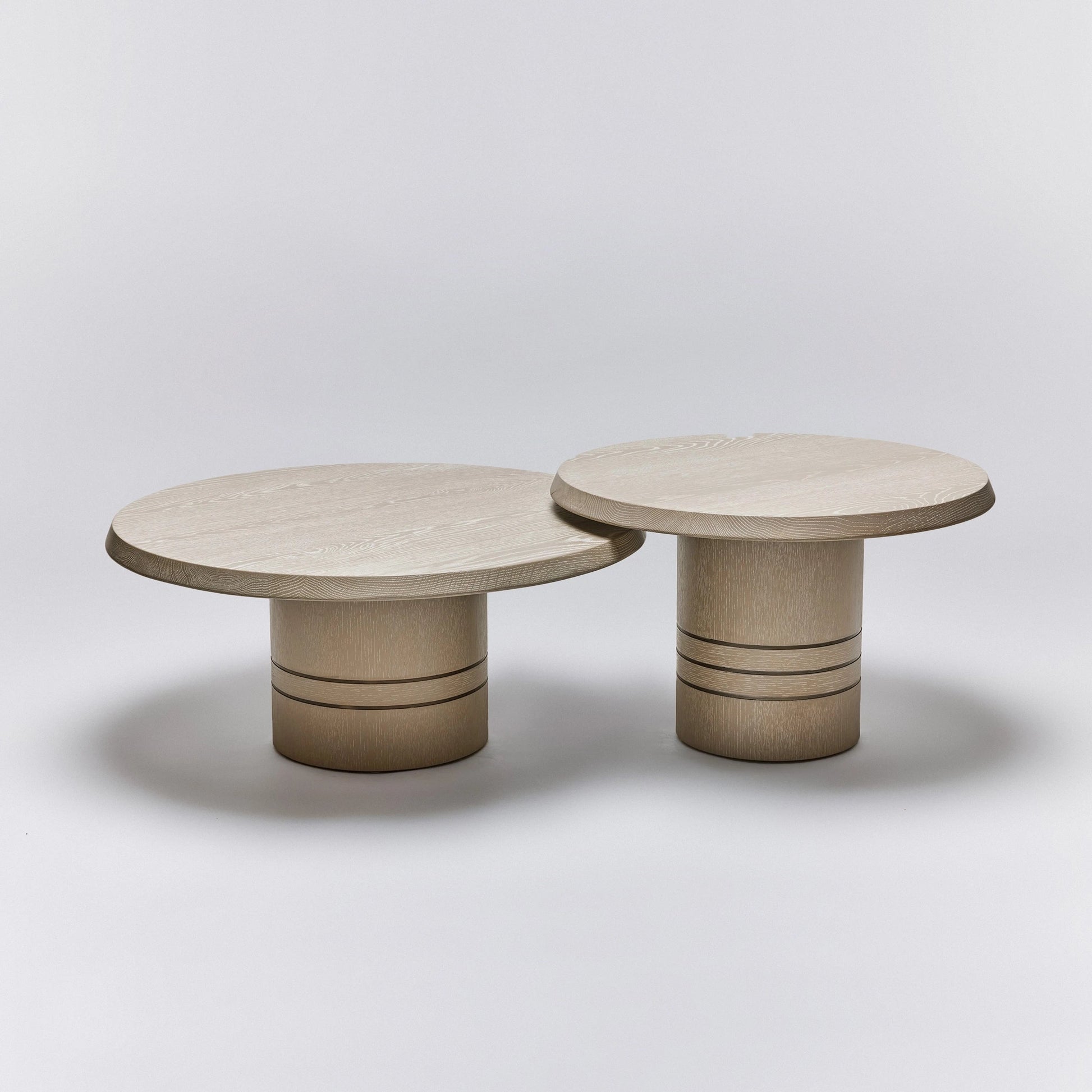Hunt Bunching Cocktail Tables by Interlude Home. Made from oak, steel in a modern style.