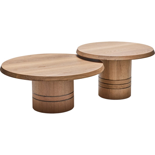 Hunt Bunching Cocktail Tables by Interlude Home. Made from oak, steel in a modern style.
