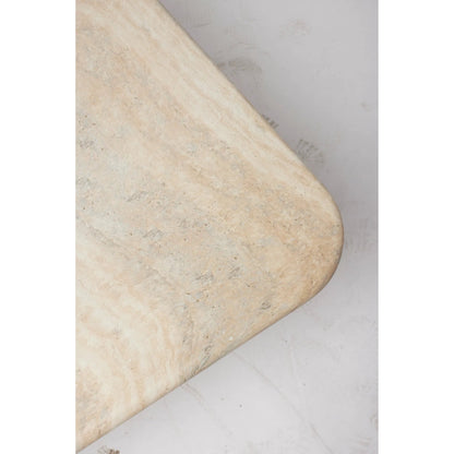 L'Avenue Cocktail Table by Interlude Home in cream and cavern. Made from crafted marble concrete in a unique style.