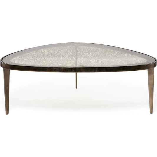 Jan Cocktail Table by Interlude Home. Made from aluminum, glass in a unique style.