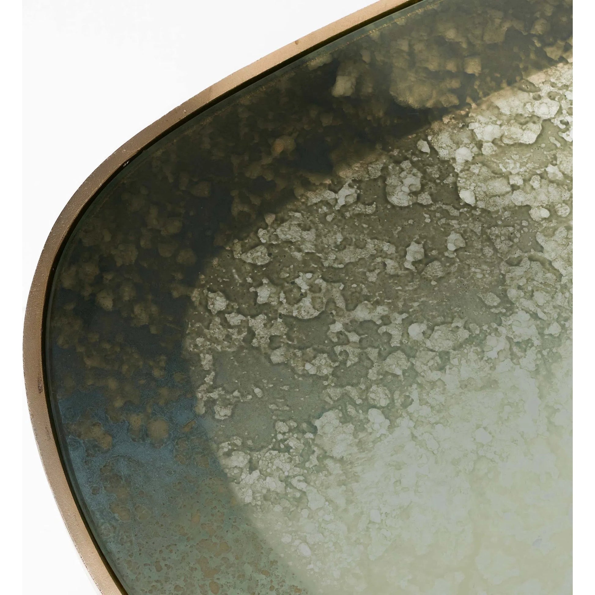 Jan Cocktail Table Large by Interlude Home in twilight bronze. Made from aluminum, glass in a modern style.