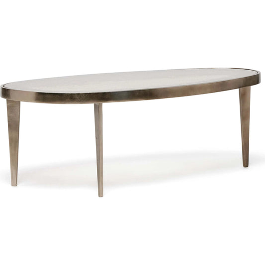 Jan Cocktail Table Small by Interlude Home. Made from aluminum, glass in a unique style.