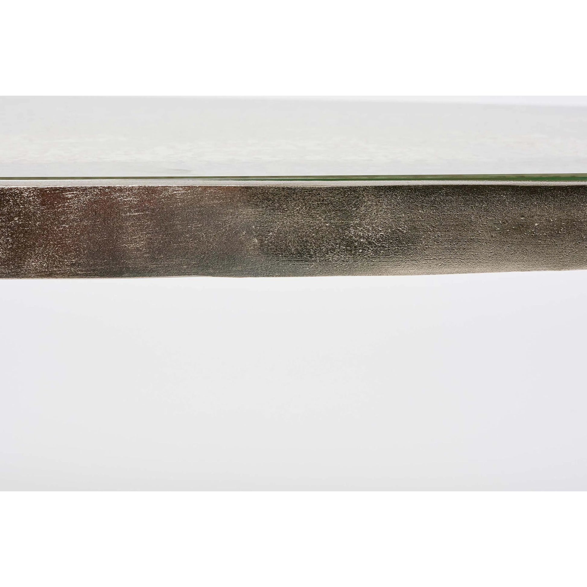 Jan Cocktail Table Large by Interlude Home in twilight bronze. Made from aluminum, glass in a modern style.