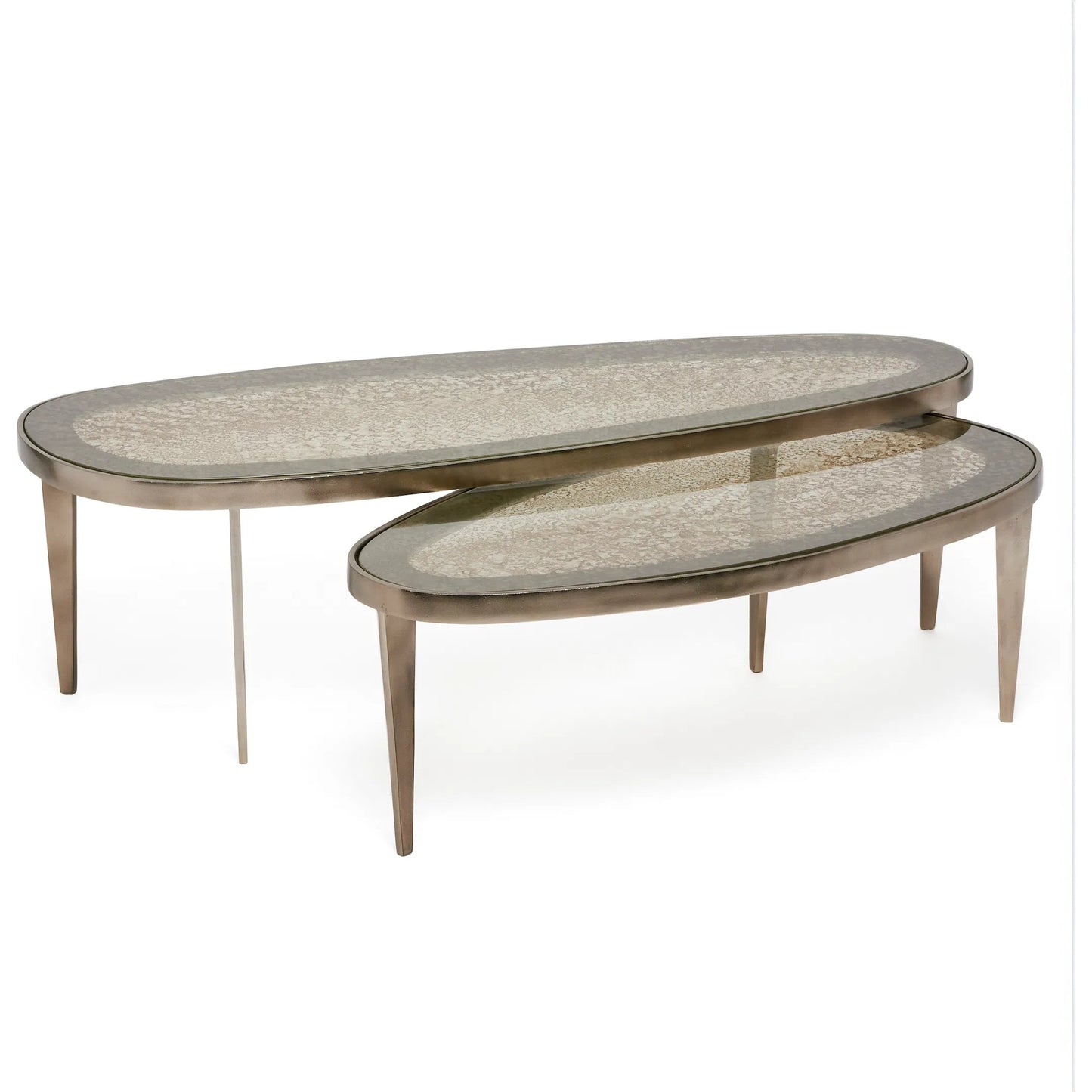 007 SI-2374559 | Additional Silo | Jan Cocktail Table Large by Interlude Home in twilight bronze. Made from aluminum, glass in a modern style.