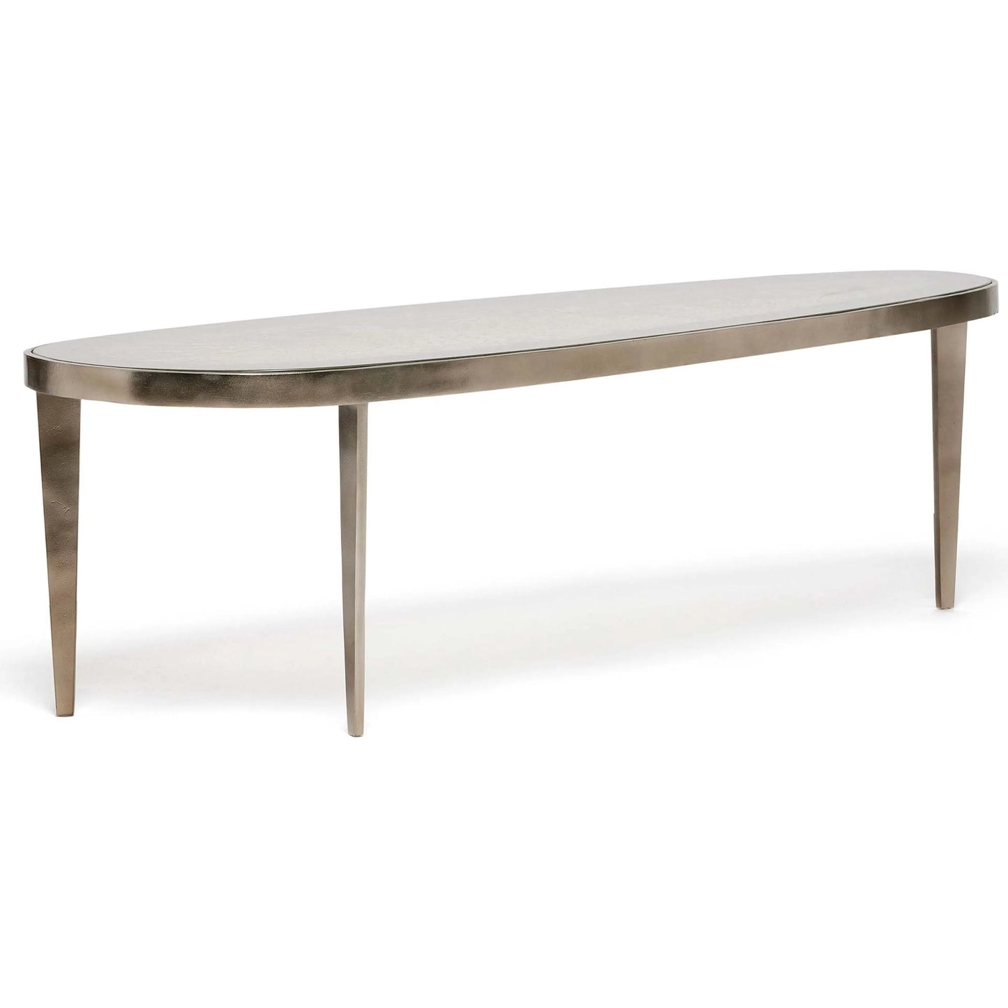 002 SI-2374559 | Primary Silo | Jan Cocktail Table Large by Interlude Home in twilight bronze. Made from aluminum, glass in a modern style.