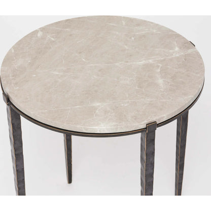 Como Side Table by Interlude Home. Made from iron, marble in a modern style.