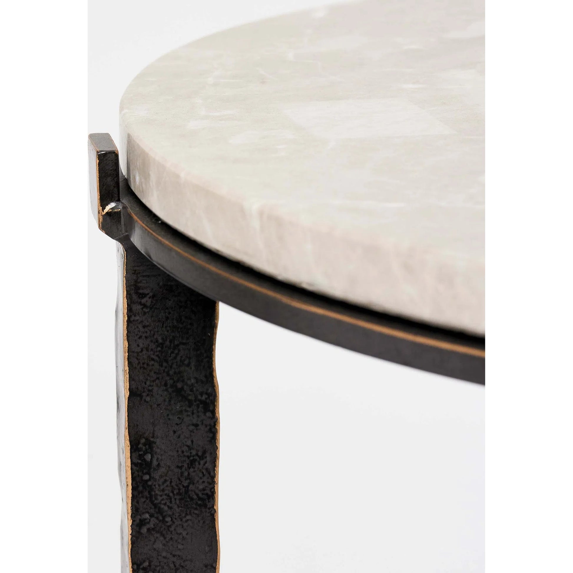 Como Side Table by Interlude Home. Made from iron, marble in a modern style.