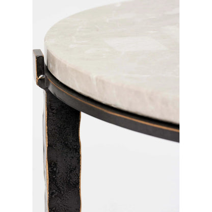 Como Side Table by Interlude Home. Made from iron, marble in a modern style.