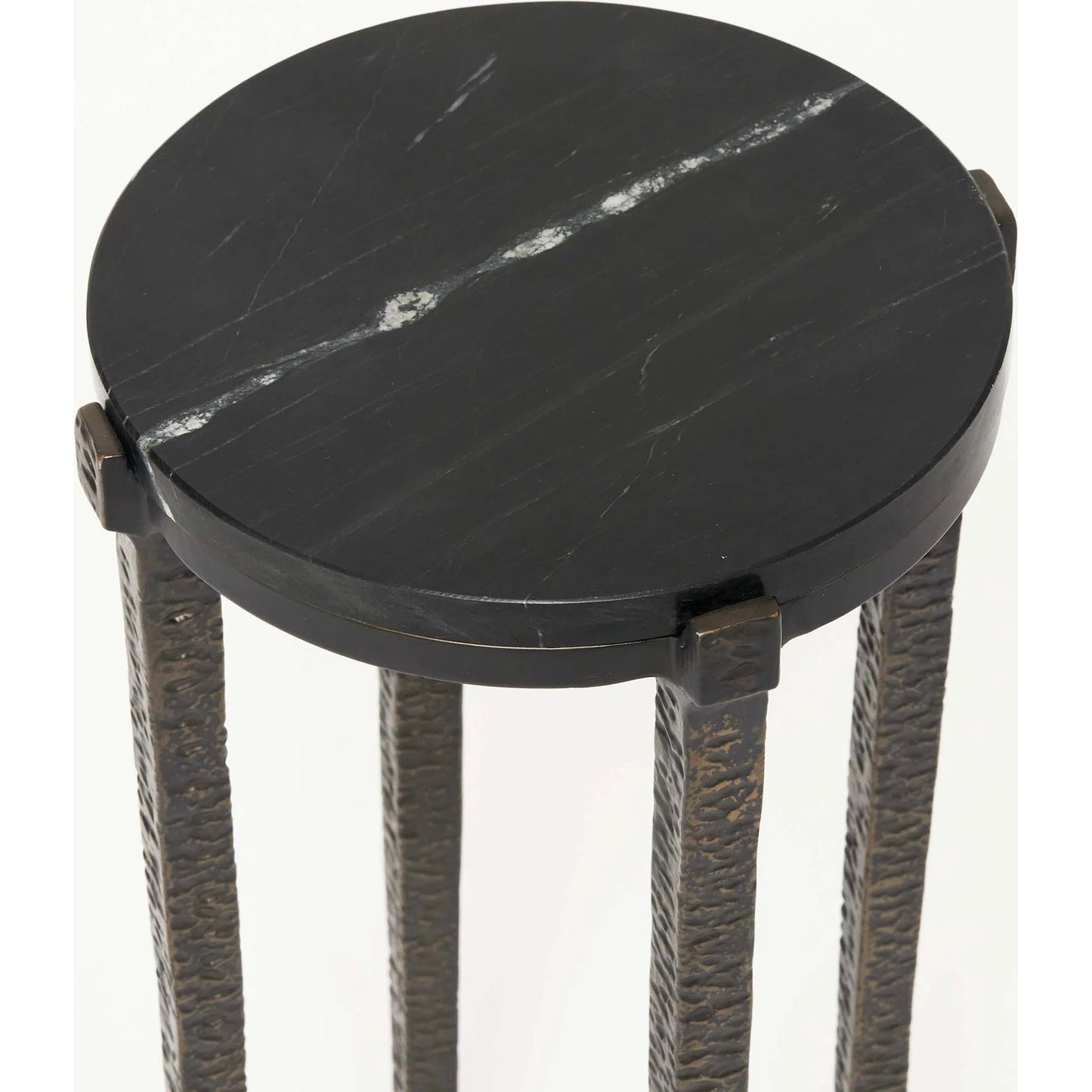 012 SI-2374526 | Closeup | Como Drink Table by Interlude Home. Made from iron, marble in a modern style.