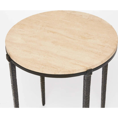 Como Side Table by Interlude Home. Made from iron, marble in a modern style.