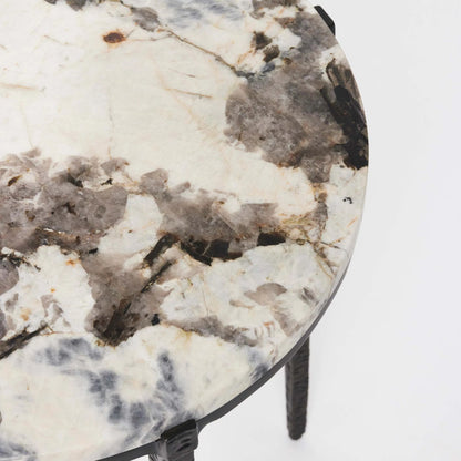 Como Side Table by Interlude Home. Made from iron, marble in a modern style.