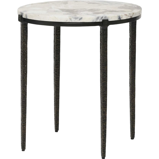 Como Side Table by Interlude Home. Made from iron, marble in a unique style.