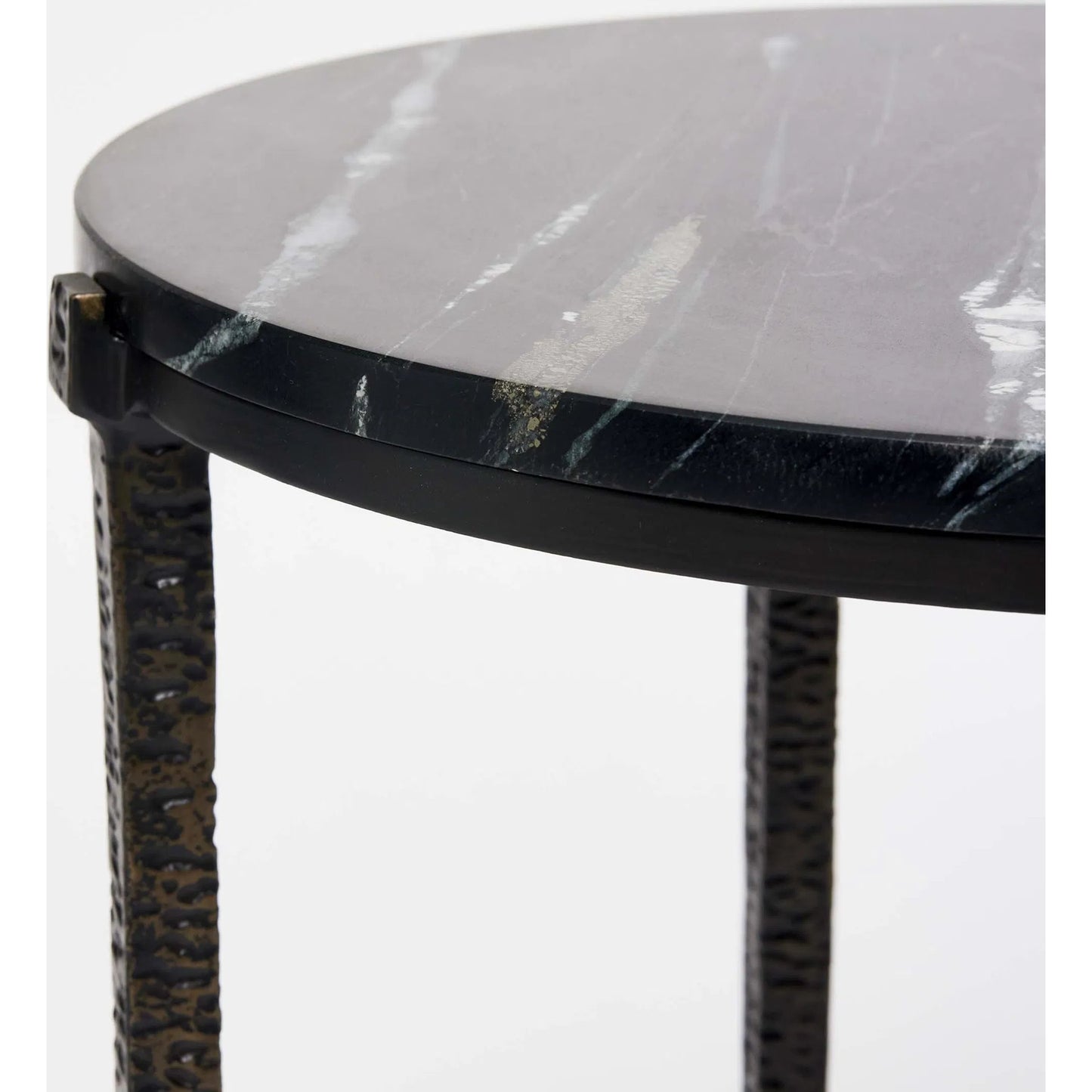 012 SI-2374530 | Closeup | Como Side Table by Interlude Home. Made from iron, marble in a modern style.