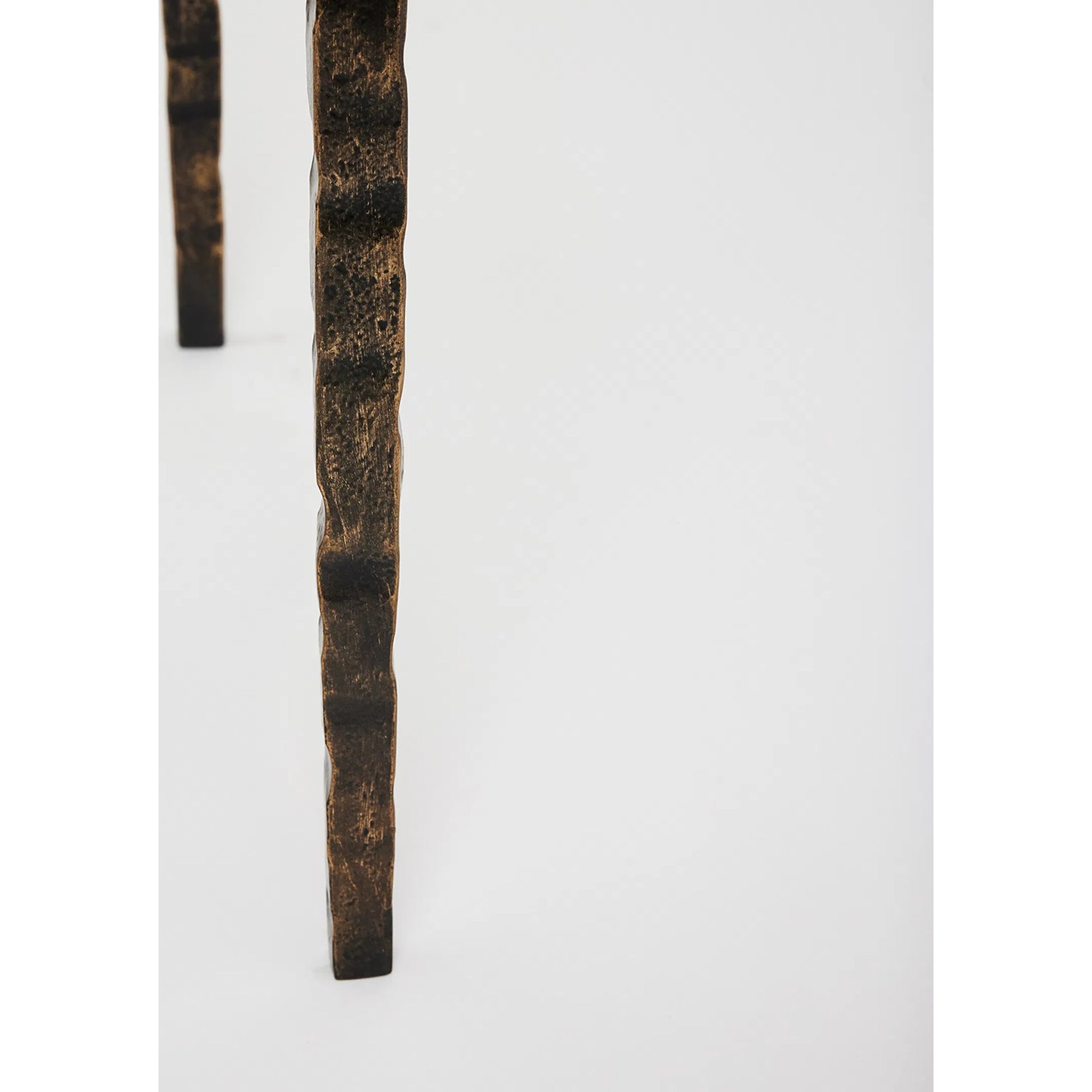 Channing Console Table by Interlude Home in gilded dark bronze, emperador grey. Made from iron, marble in a traditional style.