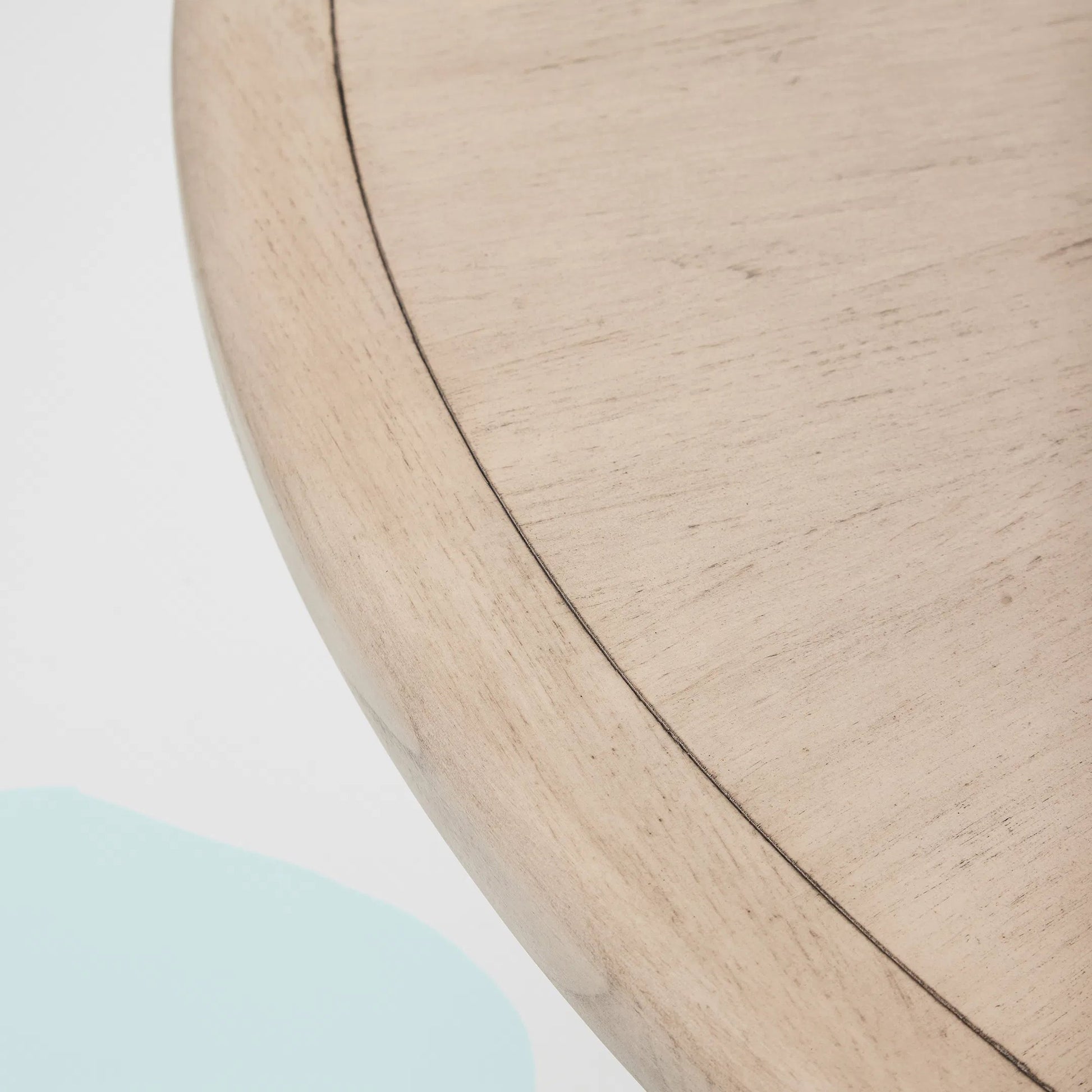 Harperly Dining Table by Interlude Home in washed taupe, satin aged bronze. Made from sungkai wood, raffia, metal in a transitional style.