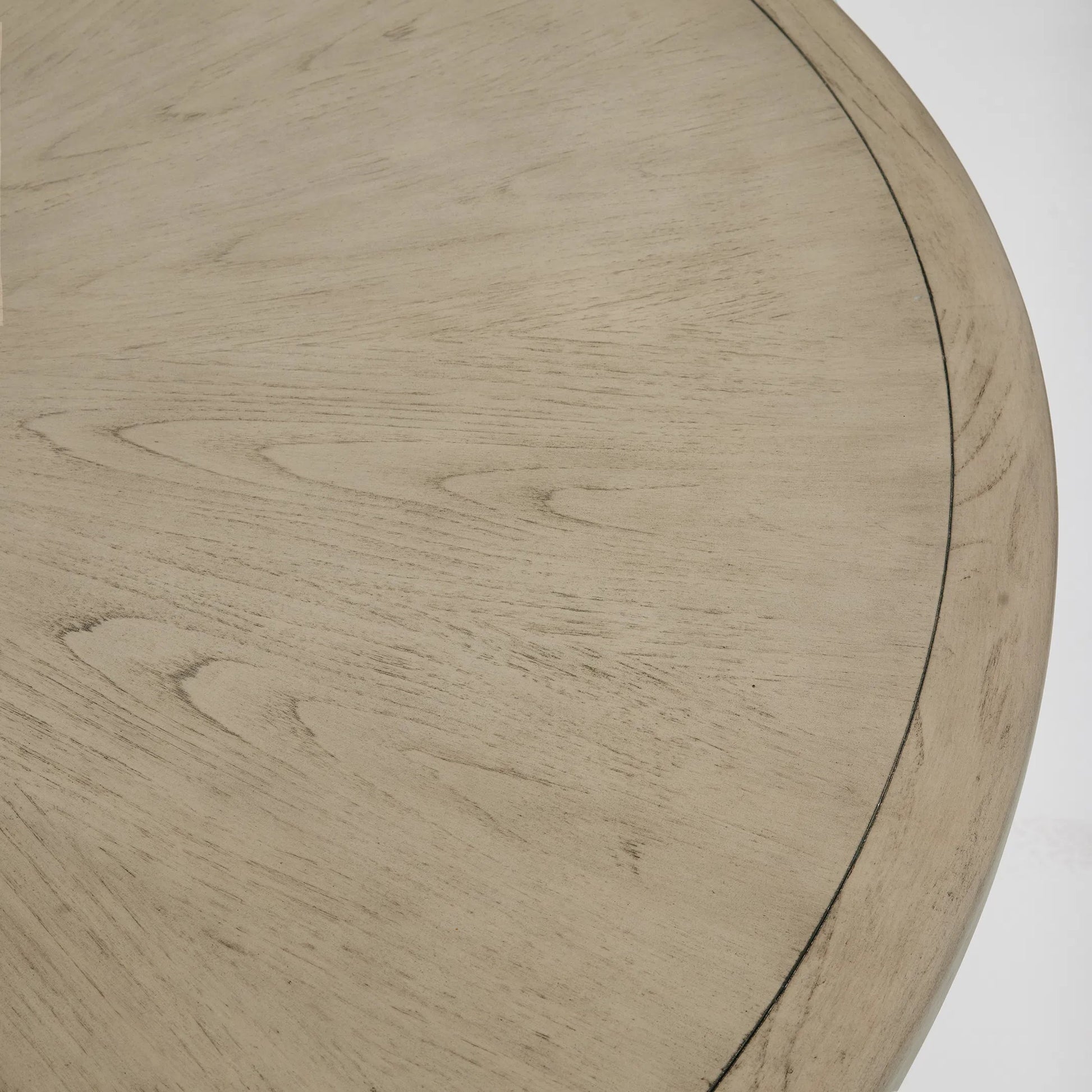 Harperly Dining Table by Interlude Home in washed taupe, satin aged bronze. Made from sungkai wood, raffia, metal in a transitional style.