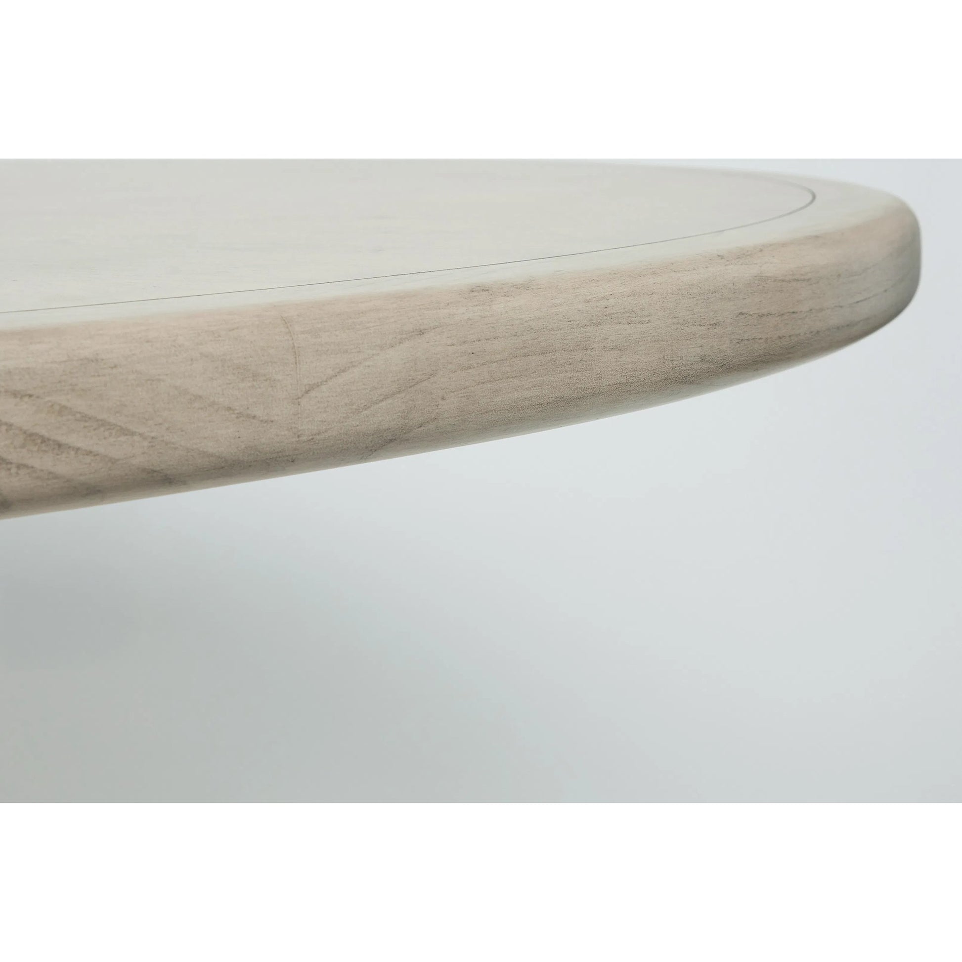Harperly Dining Table by Interlude Home in washed taupe, satin aged bronze. Made from sungkai wood, raffia, metal in a transitional style.