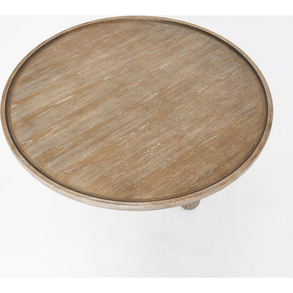 Adel Cocktail Table by Interlude Home in autumn brown. Made from ash in a transitional style.