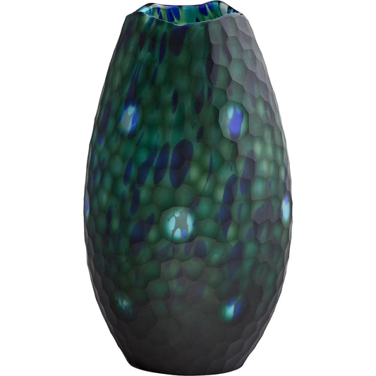 Mykonos Vase by Cyan Design in blue, green. Made from art glass in a unique style.