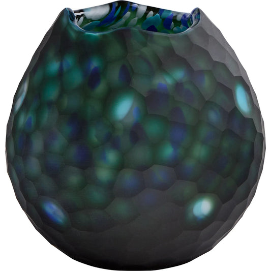 Mykonos Vase by Cyan Design in blue, green. Made from art glass in a unique style.
