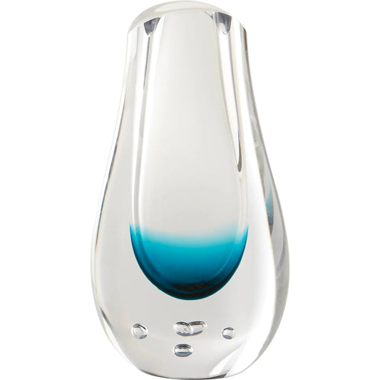 Tidepool Vase by Cyan Design in clear, blue. Made from art glass in a unique style.