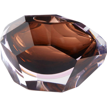 Macallen Vase by Cyan Design in whiskey. Made from art glass in a eclectic & global style.