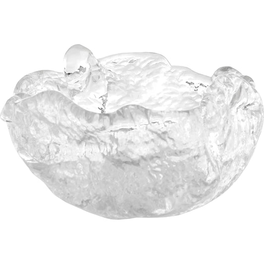 Molten Bowl by Cyan Design in clear. Made from art glass in a unique style.