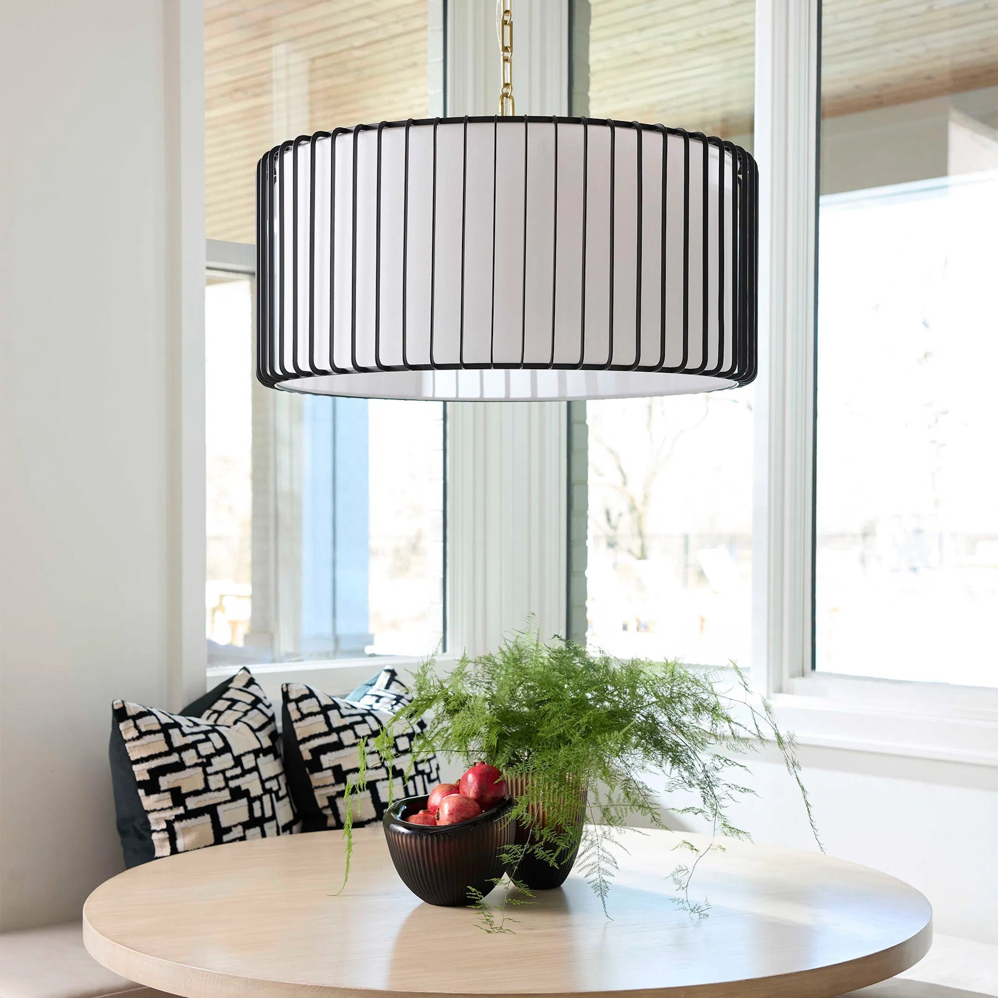 Tuxedo Pendant by Cyan Design in black. Made from iron in a modern style.