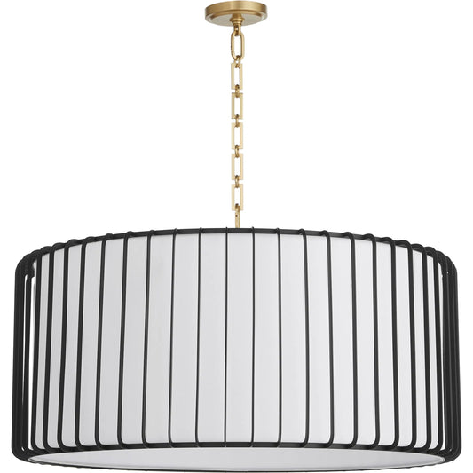 Tuxedo Pendant by Cyan Design in black. Made from iron in a unique style.