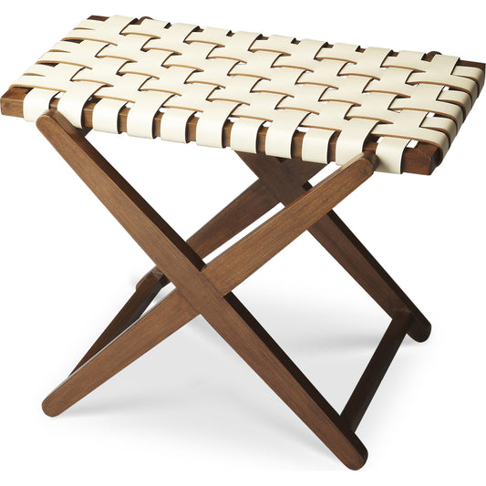 Luggage Rack by Butler Specialty Company in multi-color and modern expressions. Made from birch wood, leather in a modern style.