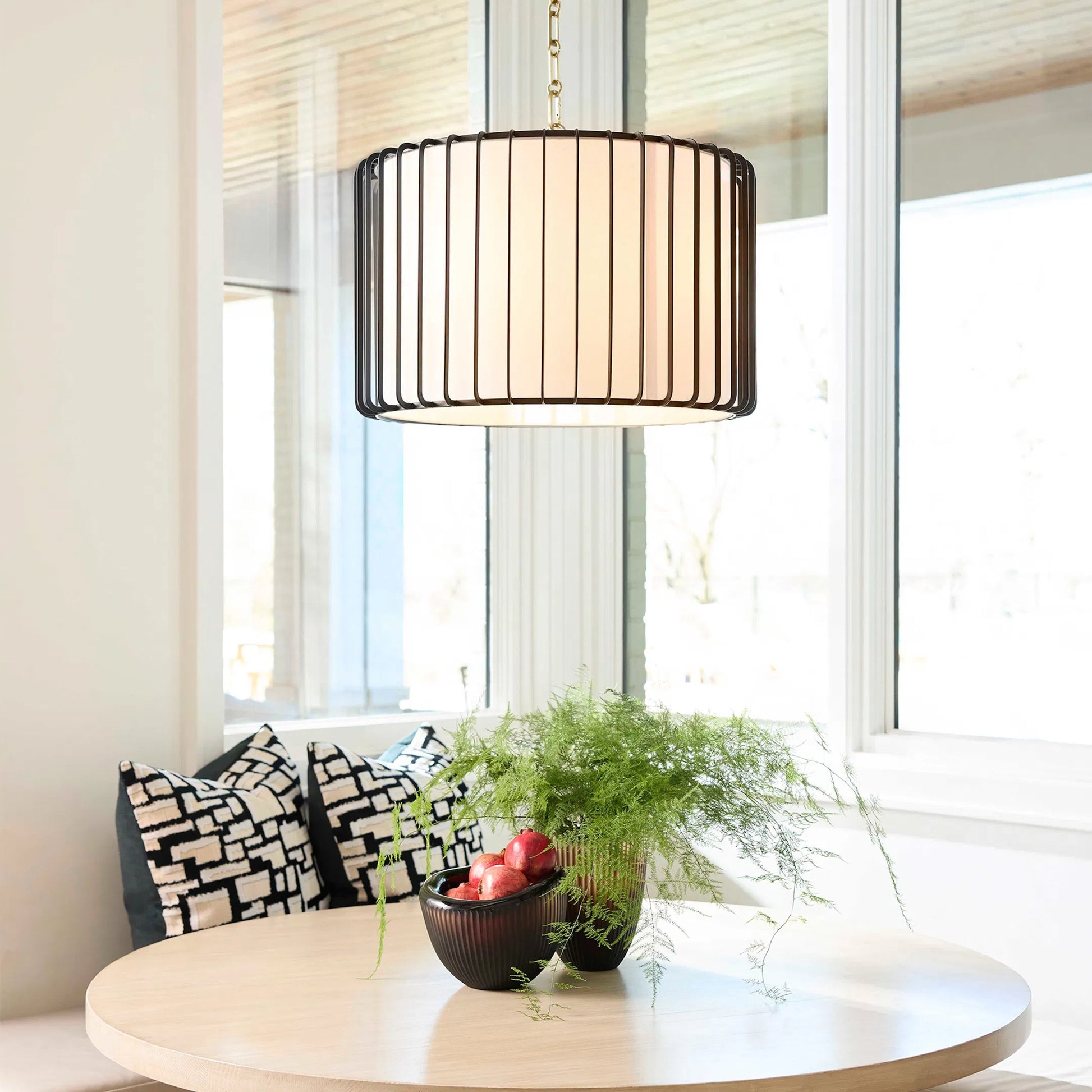 Tuxedo Pendant by Cyan Design in black. Made from iron in a modern style.