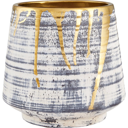 Athenian Planter by Cyan Design in beige, black. Made from ceramic in a unique style.