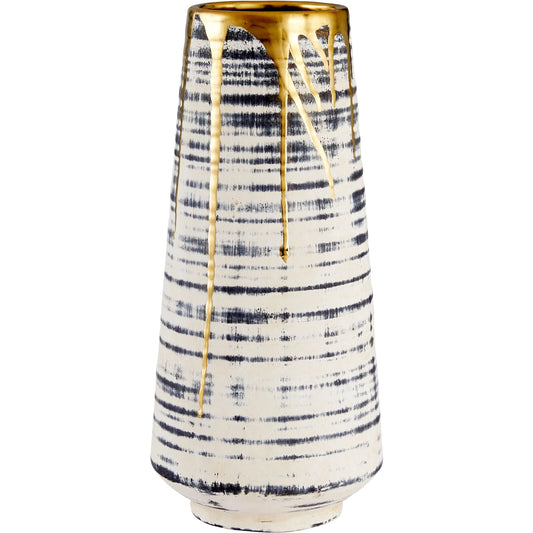 Athenian Vase by Cyan Design in beige, black. Made from ceramic in a unique style.