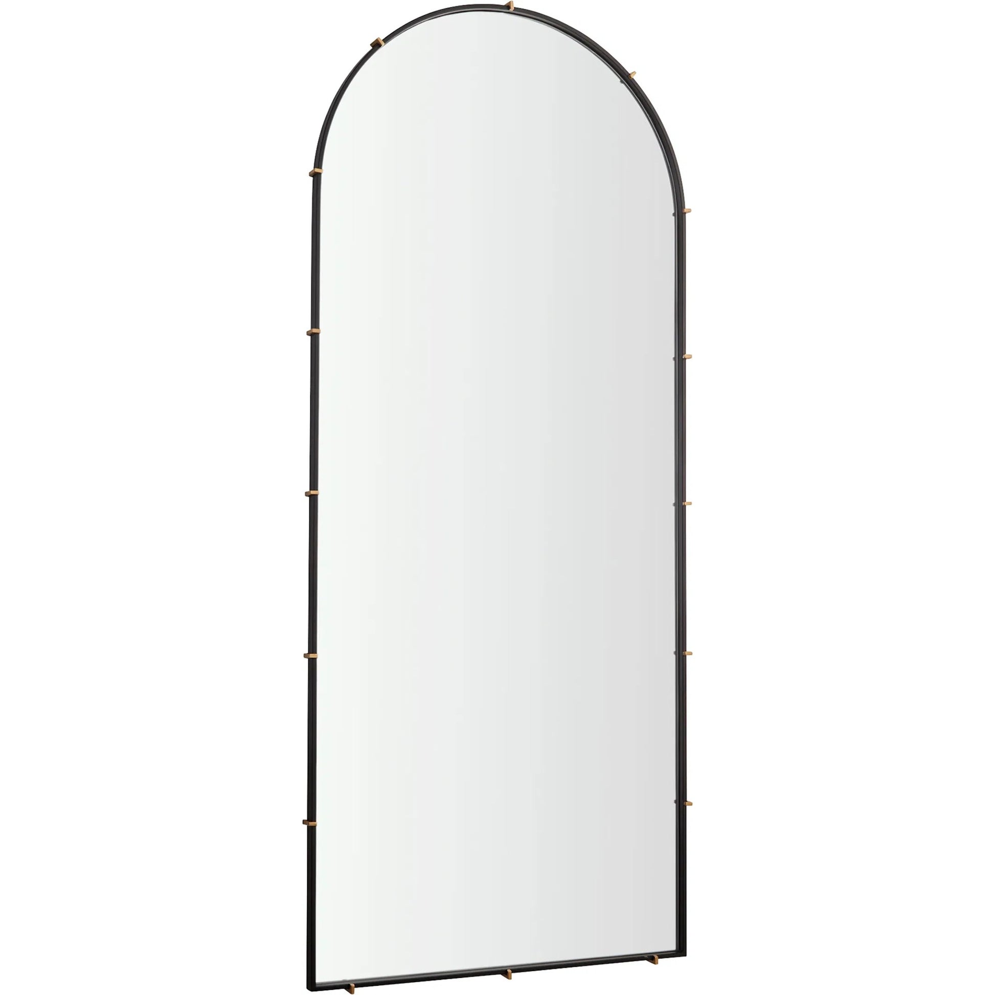 Klipp Oval Mirror by Cyan Design in black. Made from metal, mirrored glass in a transitional style.