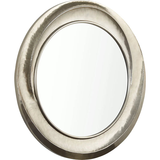 Lorraine Mirror by Cyan Design in nickel. Made from metal, resin, mirrored glass in a unique style.
