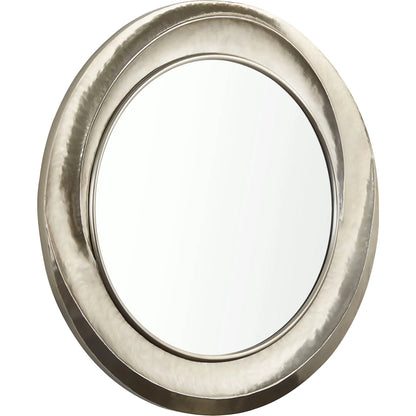 Lorraine Mirror by Cyan Design in nickel. Made from metal, resin, mirrored glass in a modern style.