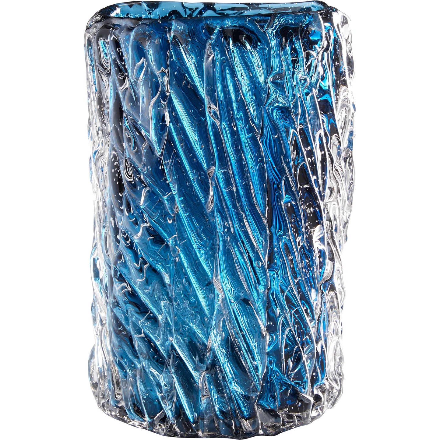 001 SI-2328805 | Primary Silo | Thorough Vase by Cyan Design in blue. Made from art glass in a coastal style.