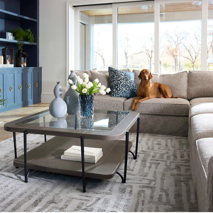 Thorough Vase by Cyan Design in blue. Made from art glass in a coastal style.