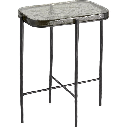 Canova Accent Table by Cyan Design in black. Made from metal, glass in a unique style.