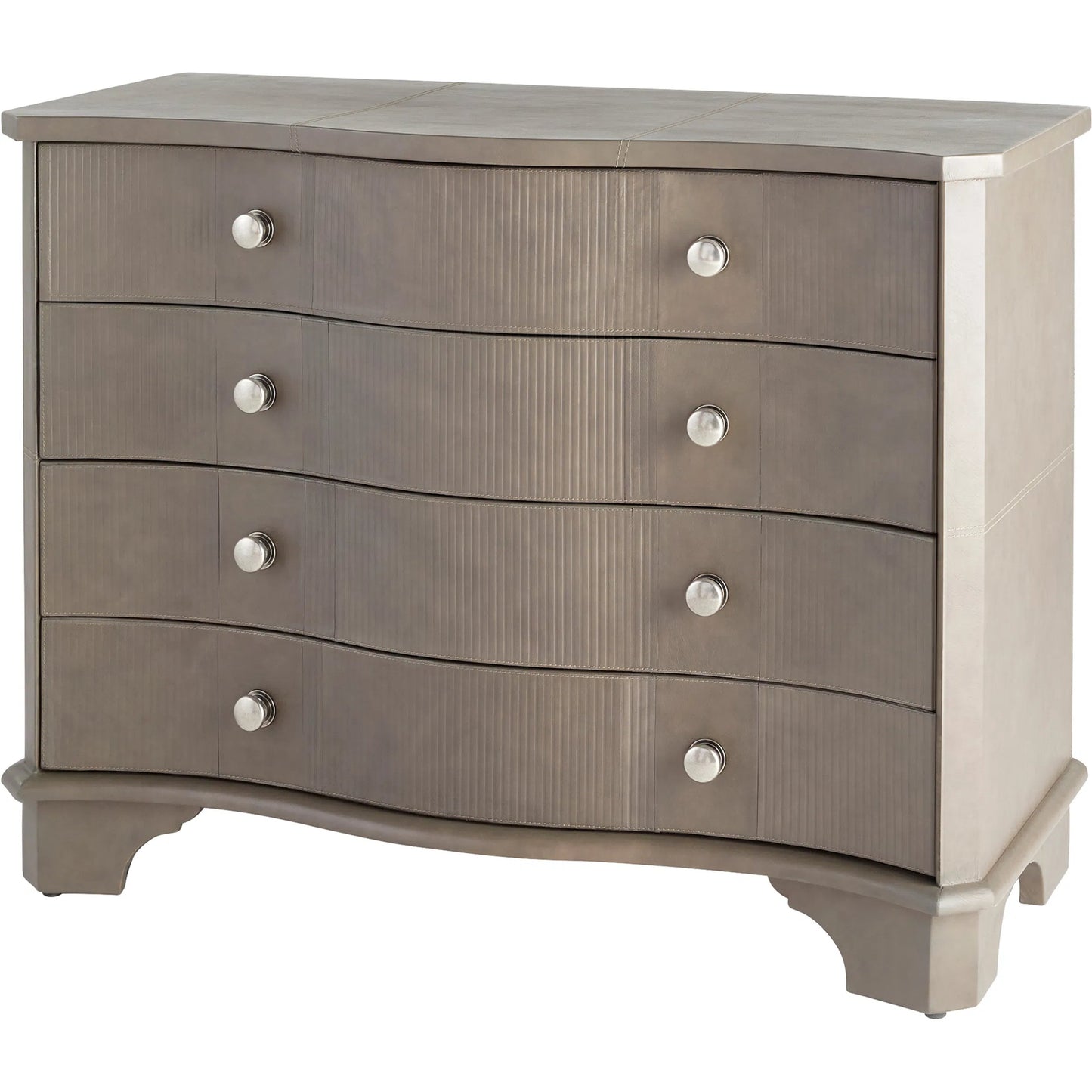 001 SI-2328671 | Primary Silo | Mayfair Chest by Cyan Design in smoked gray. Made from leather, mdf in a transitional style.