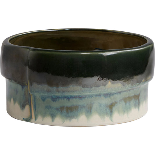 Folded Cachepot by Cyan Design in cascade sage. Made from ceramic in a unique style.