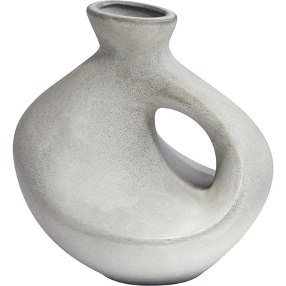 Calabaza Vase by Cyan Design in semi matte stone grey. Made from ceramic in a transitional style.